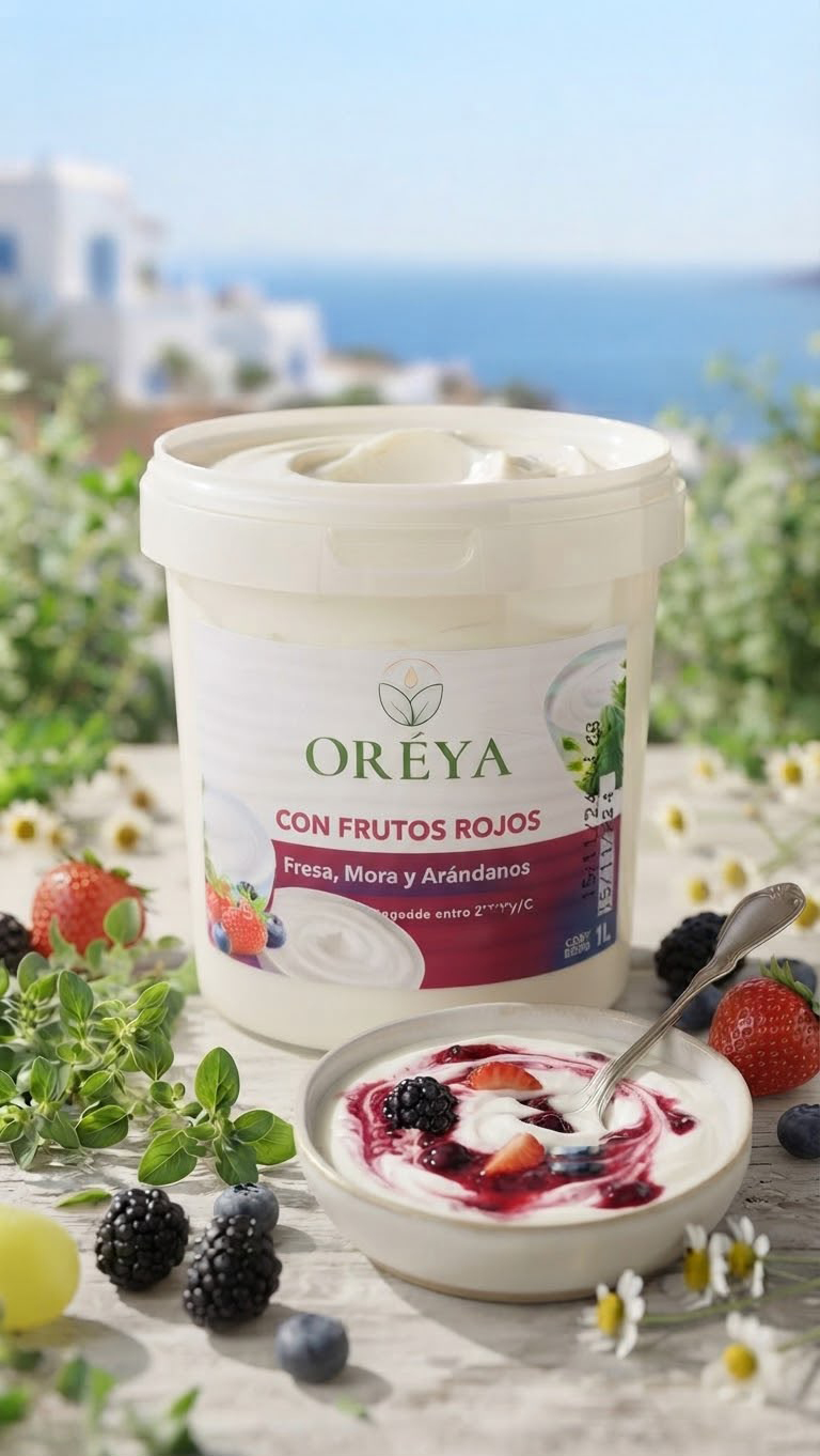 Yogur griego con frutos rojos ORÉYA