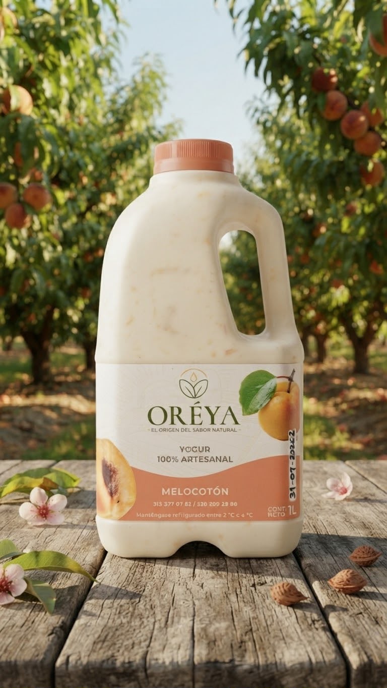 Yogur de melocotón ORÉYA